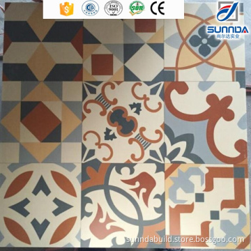 60x60cm foshan quality guaranteed compound colorful flower flooring tiles made in China